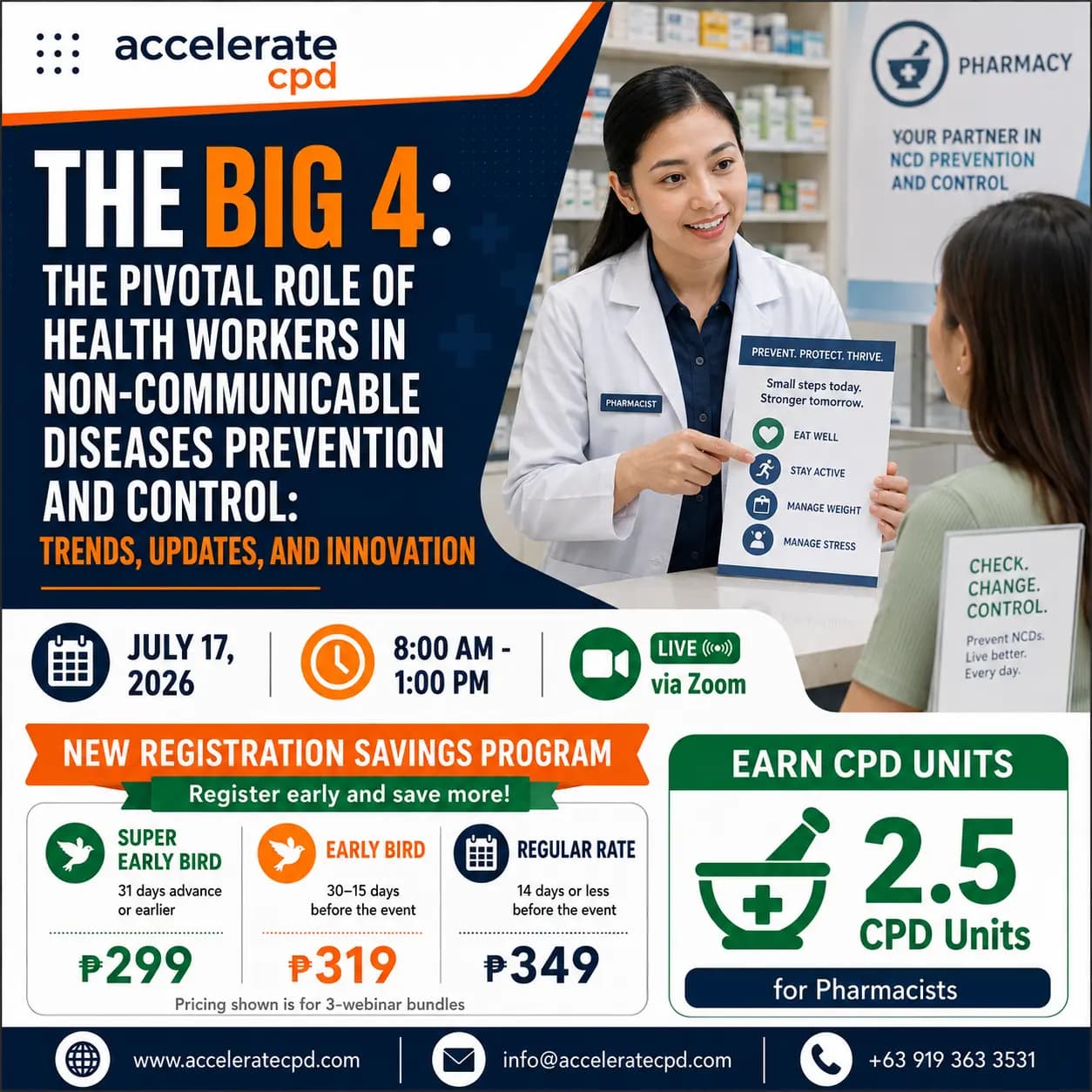 The BIG 4: The Pivotal Role of Health Workers in Non-Communicable Diseases Prevention and Control: Trends, Updates, and Innovation