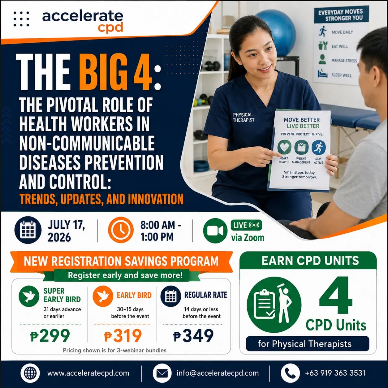 The BIG 4: The Pivotal Role of Health Workers in Non-Communicable Diseases Prevention and Control: Trends, Updates, and Innovation