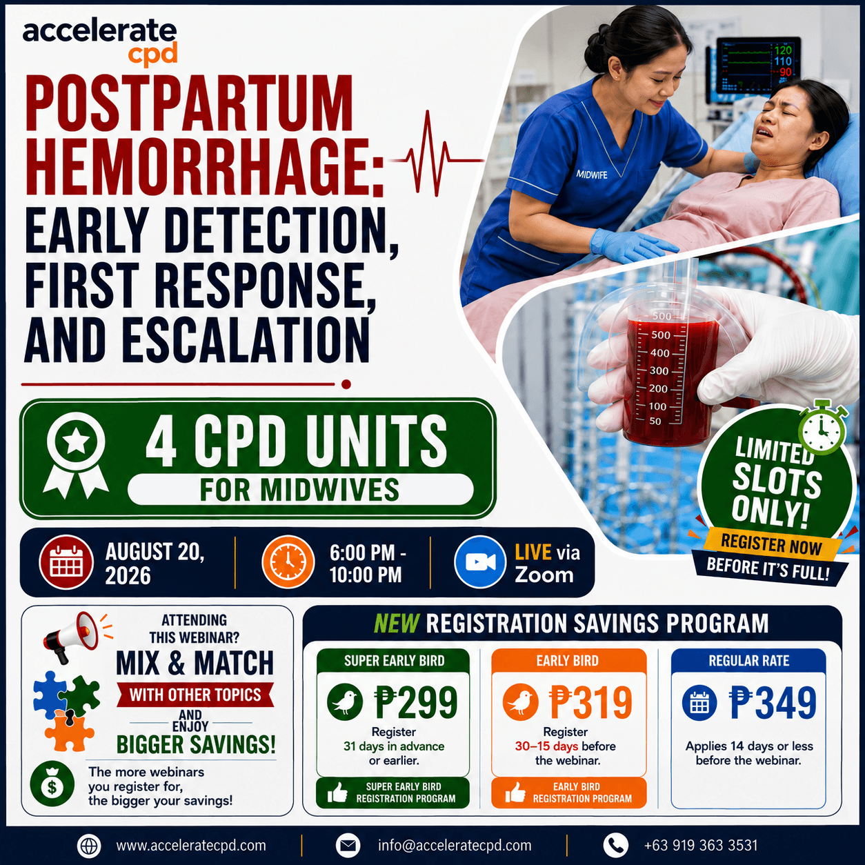 Postpartum Hemorrhage: Early Detection, First Response, and Escalation