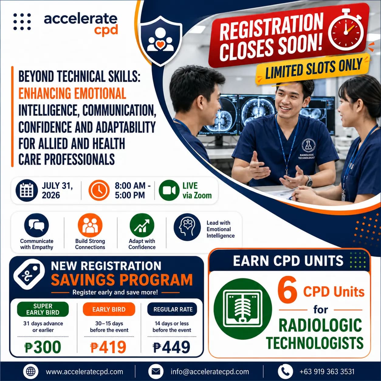 Beyond Technical Skills: Enhancing Emotional Intelligence, Communication, Confidence and Adaptability for Allied and Health Care Professionals