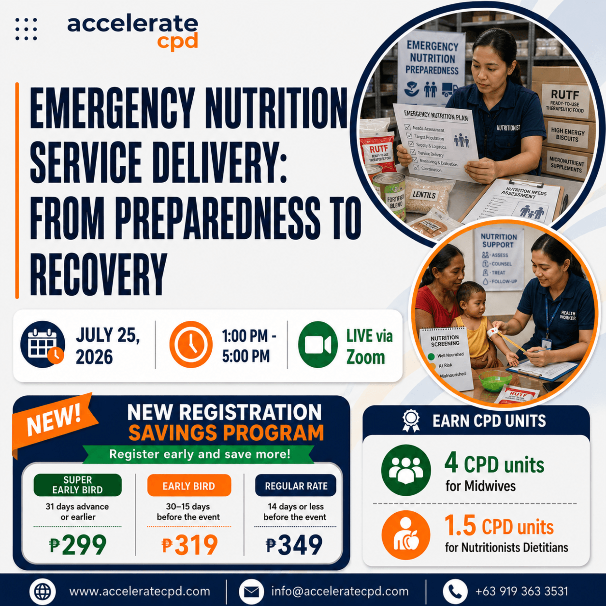 Emergency Nutrition Service Delivery: From Preparedness to Recovery