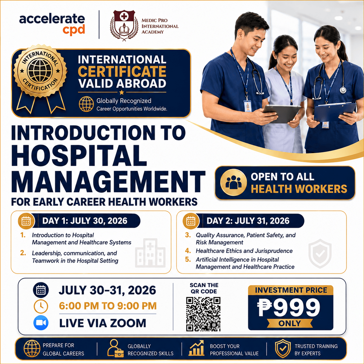 Introduction to Hospital Management for Early Career Health Workers