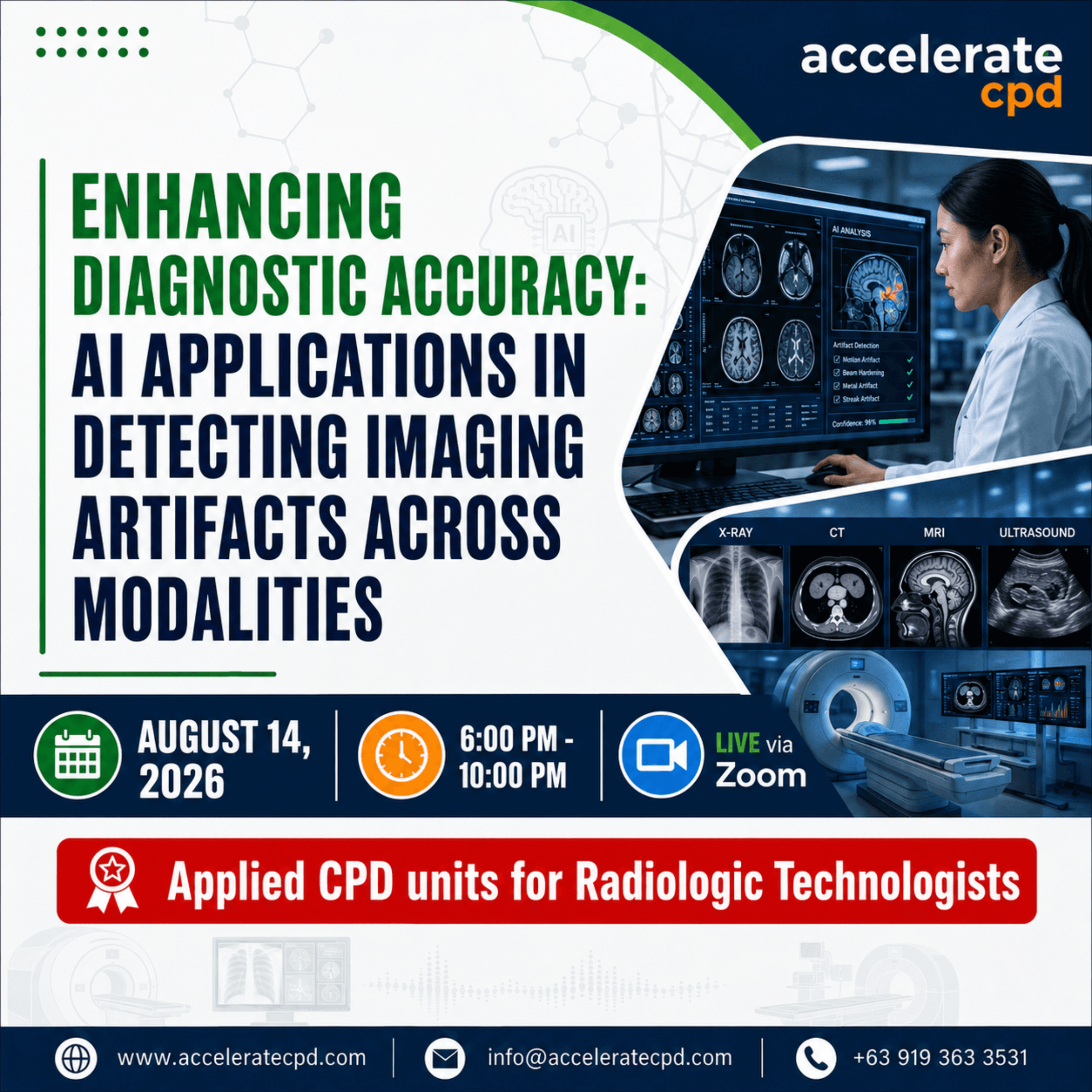 Enhancing Diagnostic Accuracy: AI Applications in Detecting Imaging Artifacts Across Modalities