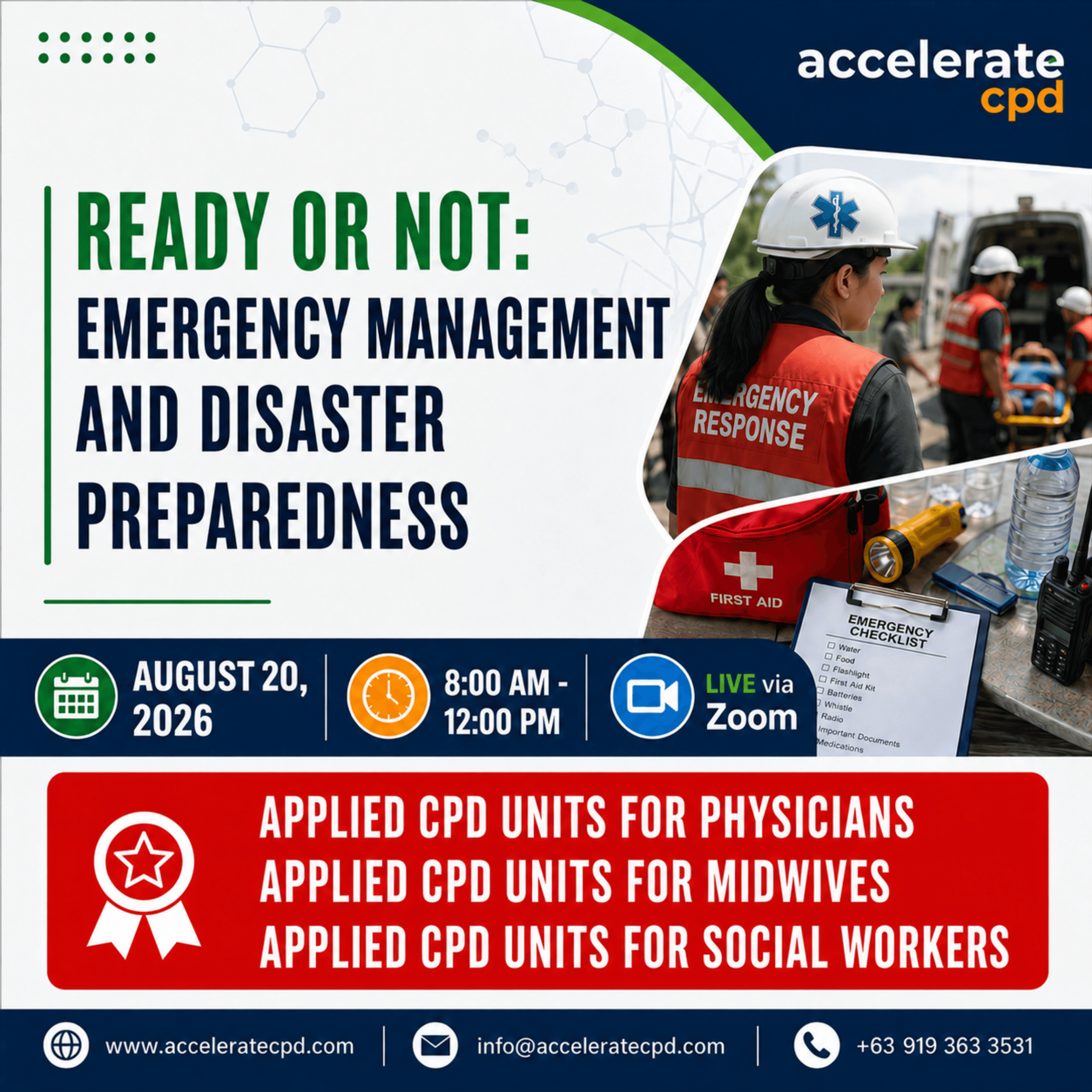 Ready or Not: Emergency Management and Disaster Preparedness for Health workers