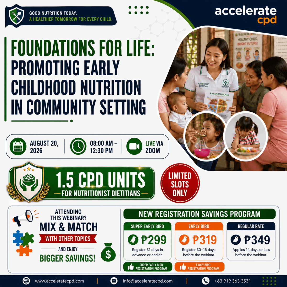 Foundations for Life: Promoting Early Childhood Nutrition in Community Setting
