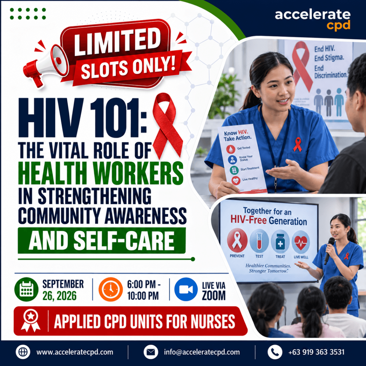 HIV 101: The Vital Role of Health Workers in Strengthening Community Awareness and Self-Care