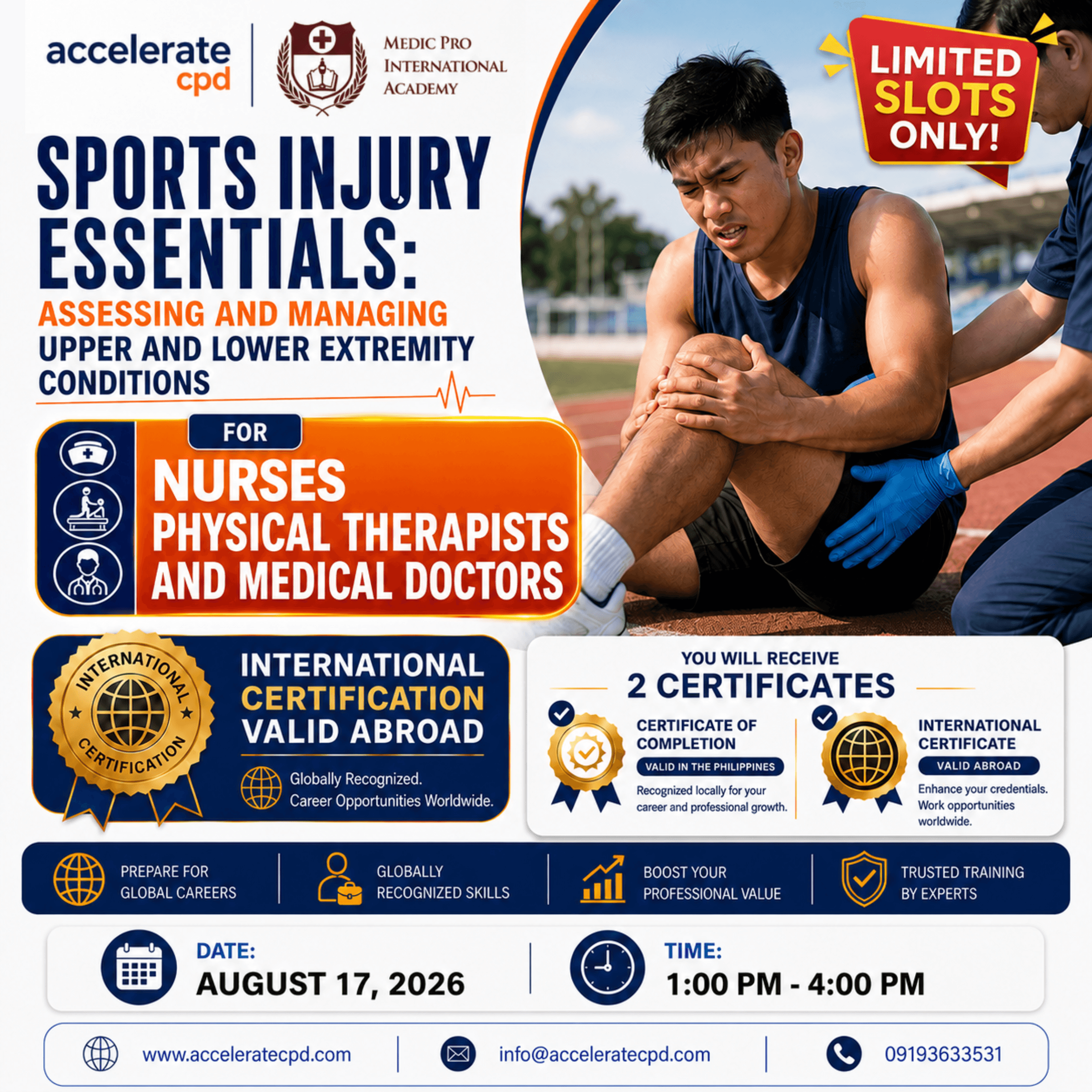 Sports Injury Essentials: Assessing and Managing Upper and Lower Extremity Conditions