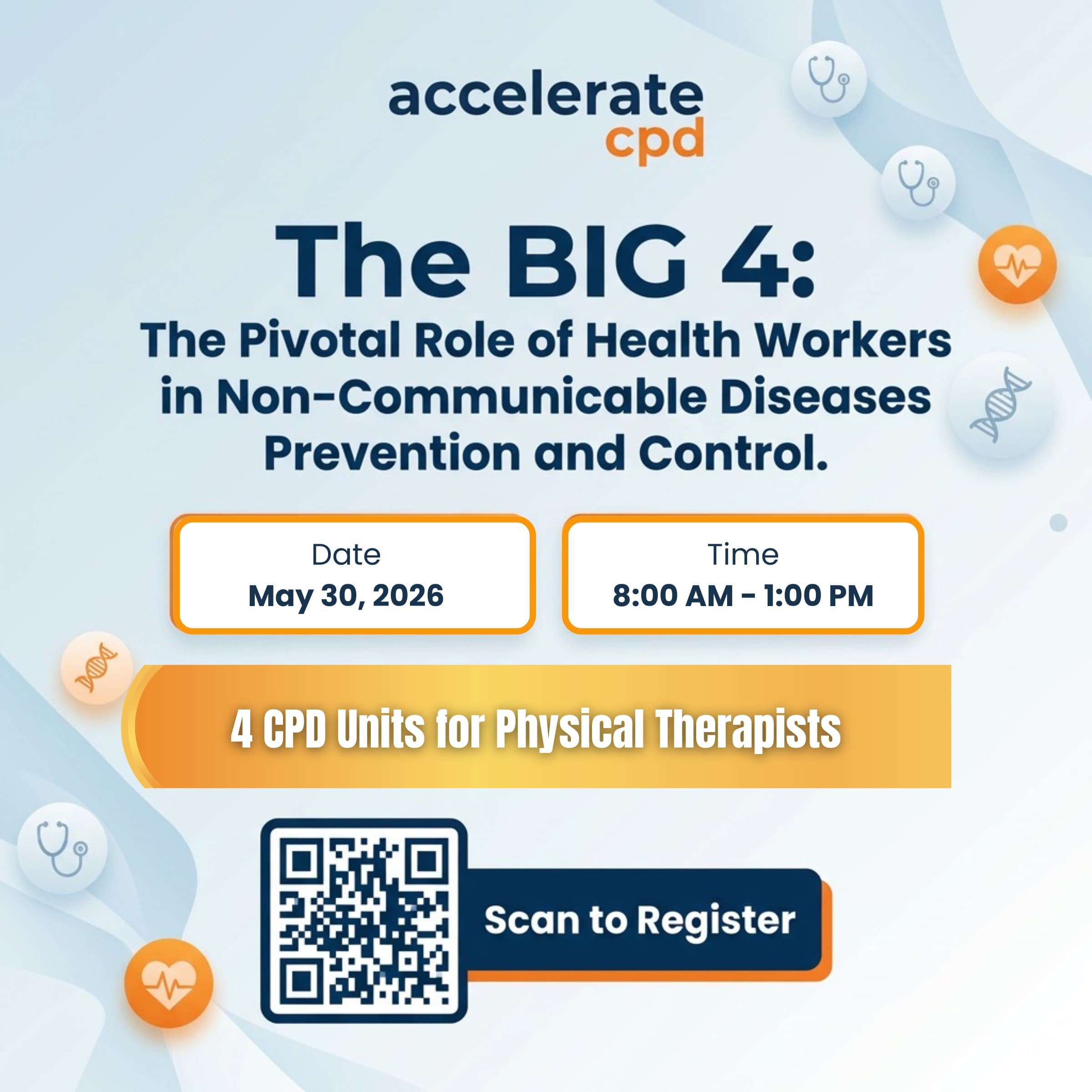 The BIG 4: The Pivotal Role of Health Workers in Non-Communicable Diseases Prevention and Control: Trends, Updates, and Innovation